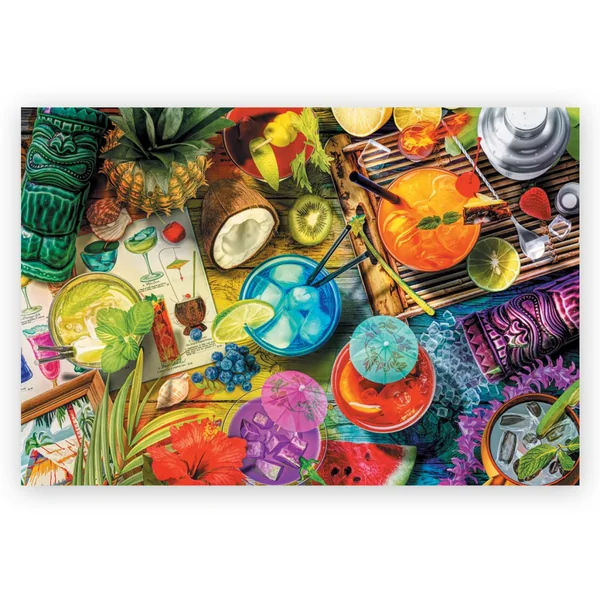 Puzzle Wood Craft - Colorful Cocktails - 500 Pièces