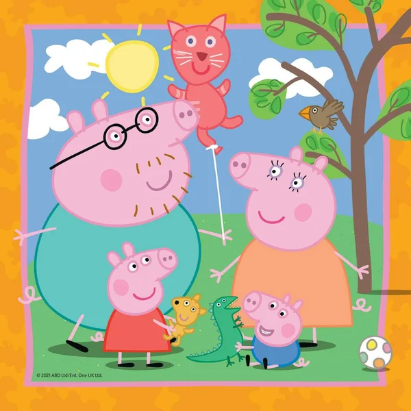 PUZZLES 3X49 PIECES - LA FAMILLE ET LES AMIS DE PEPPA PIG
