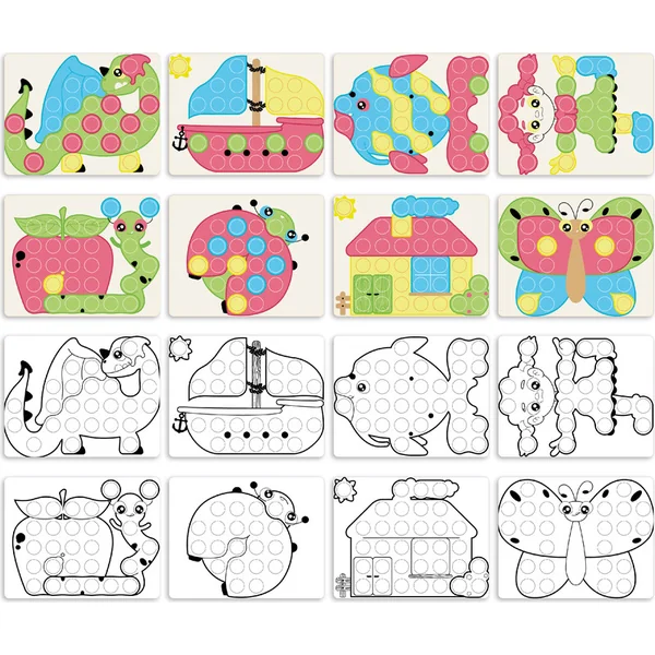 Quercetti PlayEco - Mosaïque Fantacolor Junior