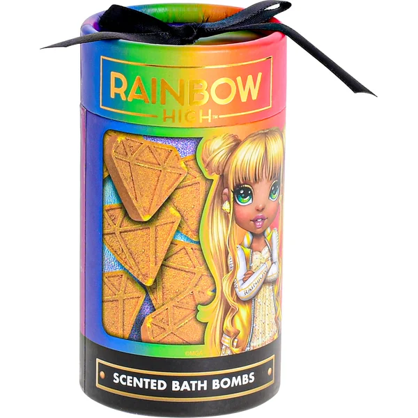 Rainbow High bombes de bain parfumées 10pcs en tube 4types 12pcs en DBX