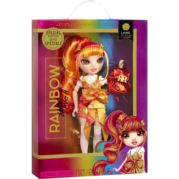 RAINBOW HIGH - POUPEE - JUNIOR HIGH LAUREL DE'VIOUS ORANGE 22 CM