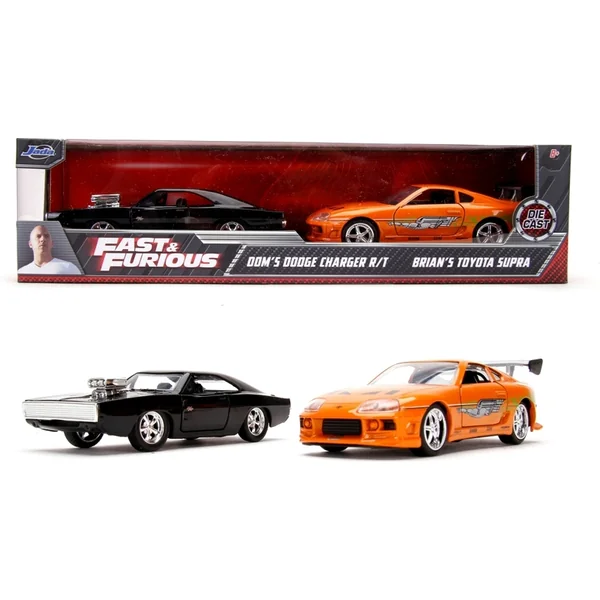 Rapide et dangereux Twin Pack Toyota Supra et Dodge Charger 1:32
