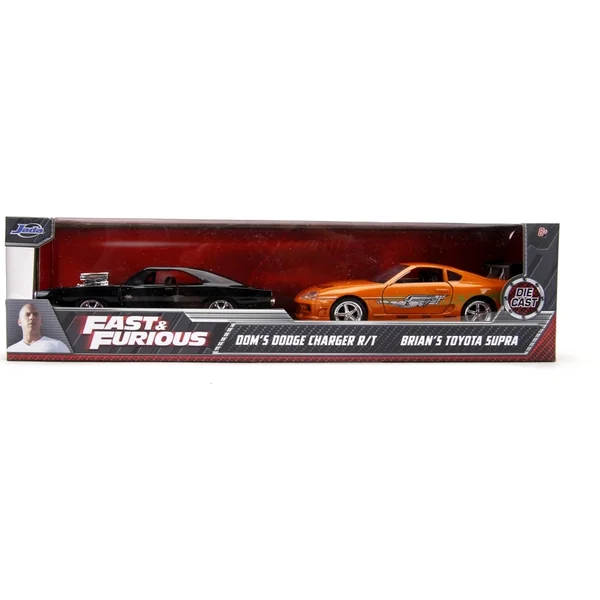 Rapide et dangereux Twin Pack Toyota Supra et Dodge Charger 1:32