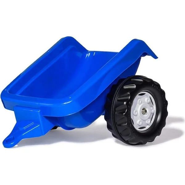 Rollytoys Tracteur à pédales Rolly Kid Landini bleu avec remorque
