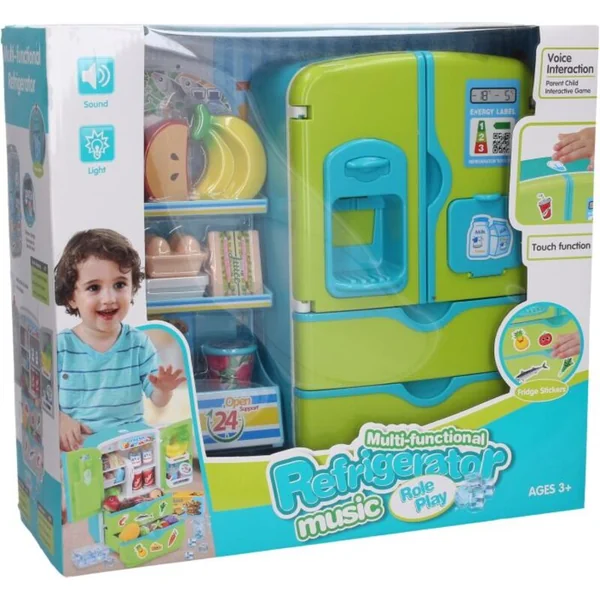 Réfrigérateur avec étagère et aliments avec effets 28cm