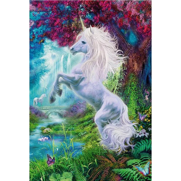 Schmidt Puzzles - Licorne au jardin enchanté - 60 pcs