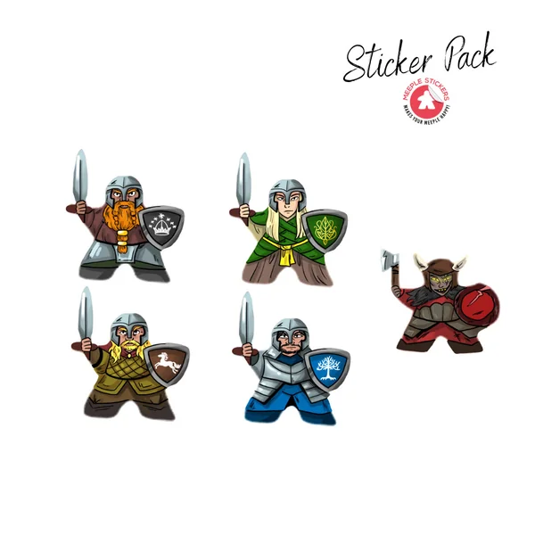 Set d’autocollants – Le Seigneur des Anneaux : Le Destin de la Communauté
