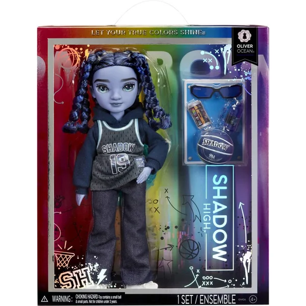 SHADOW HIGH POUPEE MANNEQUIN 27 CM OLIVER OCEAN BLEU AVEC COMPAGNON ET ACCESSOIRES