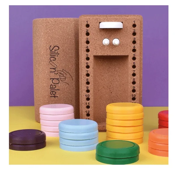 Silicon'Palet, Le jeu de palets en silicone Jaune et Vert - Cadetel