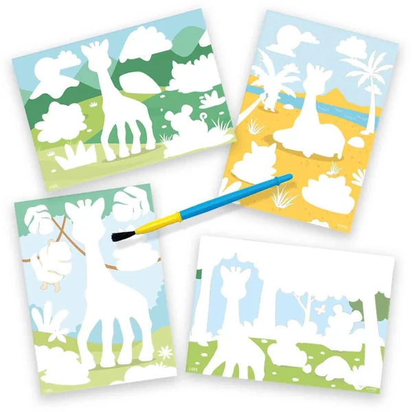 SOPHIE LA GIRAFE - COLORIAGE A L'EAU