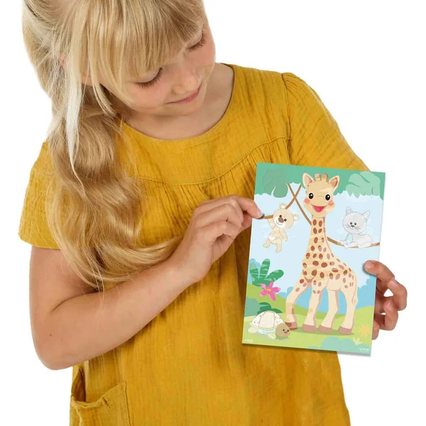 SOPHIE LA GIRAFE - COLORIAGE A L'EAU