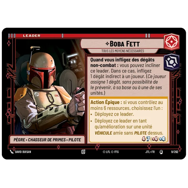 Star Wars Unlimited : Passage en Vitesse Lumière - Deck de Démarrage : Boba Fett