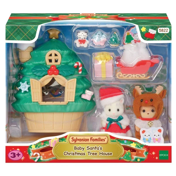 SYLVANIAN FAMILIES - LA MAISON DU PERE NOEL - SYLVANIAN PERSONNAGES ET TENUES