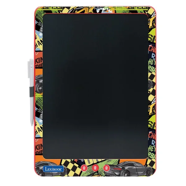 TABLETTE A DESSINS E-INK MULTICOLORE 35CM AVEC POCHOIRS