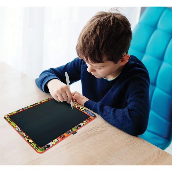 TABLETTE A DESSINS E-INK MULTICOLORE 35CM AVEC POCHOIRS