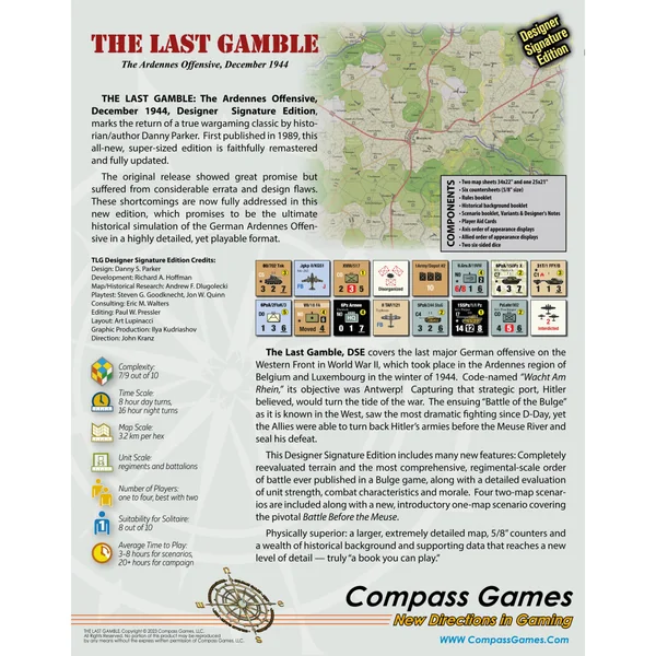 The Last Gamble: The Ardennes Offensive, December 1944 – Designer Signature Edition