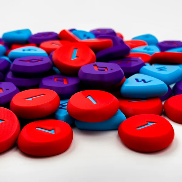 The Vale of Eternity - Ensemble de pierres runiques 3D Deluxe (42 pièces)