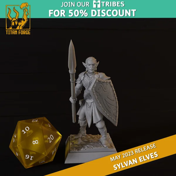 Titan Forge – Sylvans Elves – 10x Forest Guards avec EMC