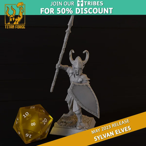 Titan Forge – Sylvans Elves – 10x Forest Guards avec EMC