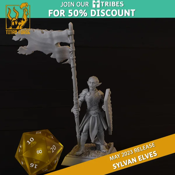 Titan Forge – Sylvans Elves – 10x Forest Guards avec EMC