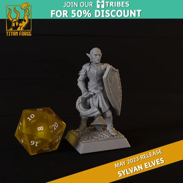 Titan Forge – Sylvans Elves – 10x Forest Guards avec EMC