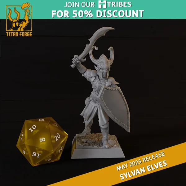 Titan Forge – Sylvans Elves – 10x Forest Guards avec EMC