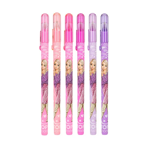 Top Model Set de crayons gel, 6 couleurs, nuances de rose et violet