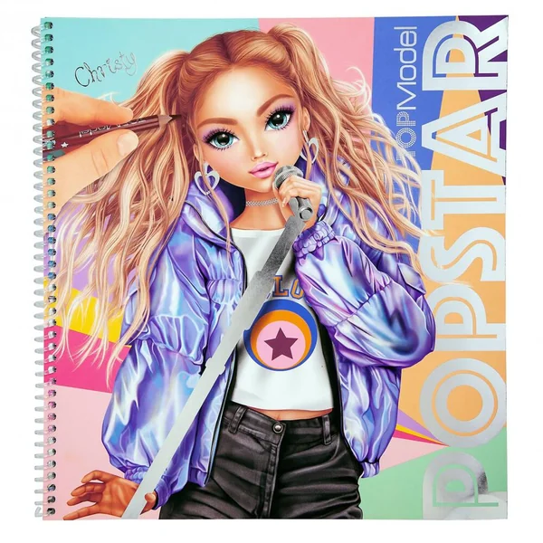 TOPMODEL ALBUM A COLORIER CREATE YOUR POPSTAR