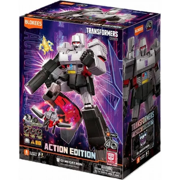 TRANSFORMERS BLOKEES ensemble de construction Action 02 Megatron Light Up