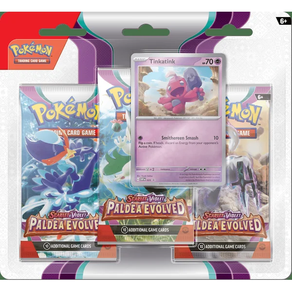 Tripack Pokémon Évolutions à Paldea – EV 2 (Modèle aléatoire)