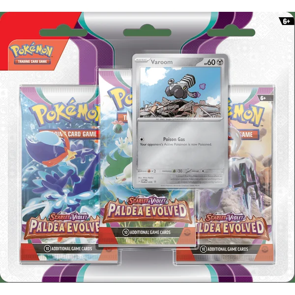 Tripack Pokémon Évolutions à Paldea – EV 2 (Modèle aléatoire)