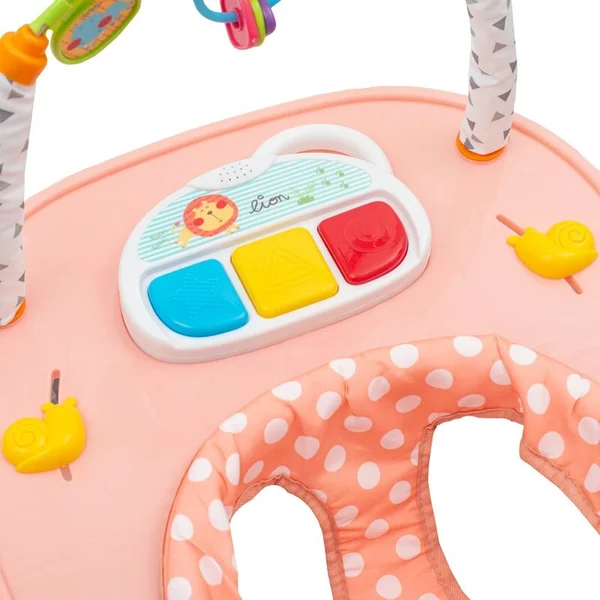 Trotteur pour enfants avec roues en silicone New Baby Forest Kingdom Pink