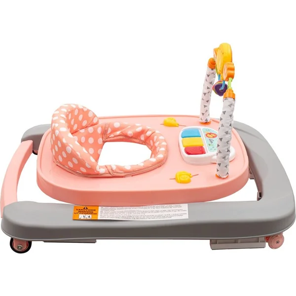 Trotteur pour enfants avec roues en silicone New Baby Forest Kingdom Pink