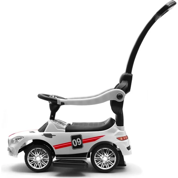 Trottinette pour enfants avec son et tige de guidage Baby Mix RACER blanche