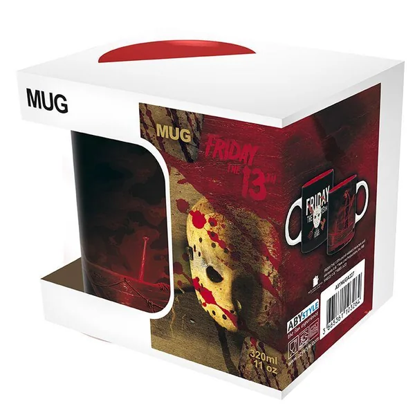 VENDREDI 13 - MUG - 320 ML - JASON LAC - SUBLI - AVEC BOITE X2