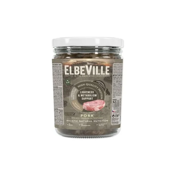 Verre Elbeville Dog Lightness & Metabolism Support, porc avec crème ajoutée, 440ml