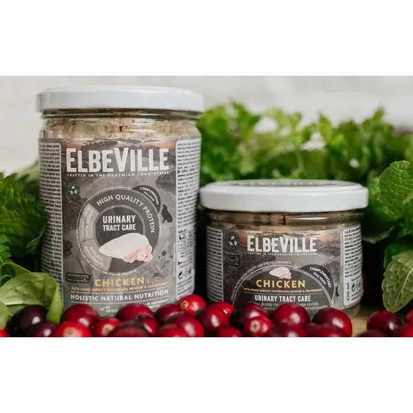 Verre Elbeville Dog Urinary Tract Care, poulet avec persil, pissenlit, 440ml