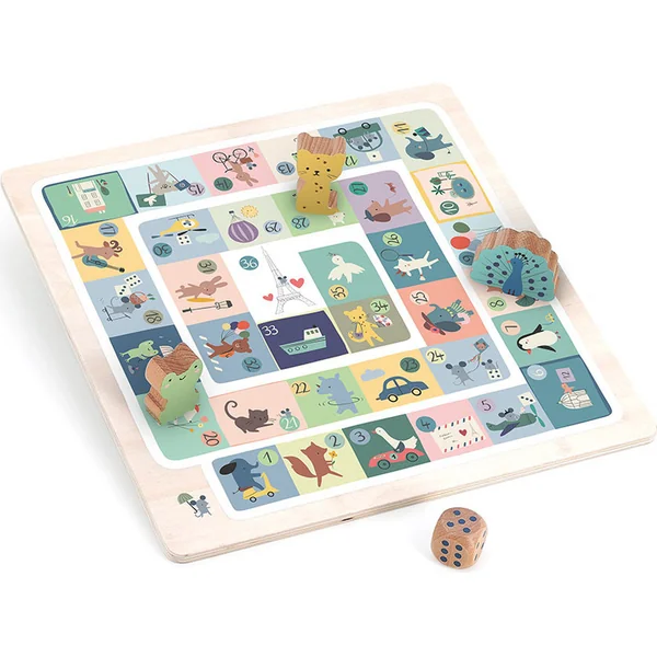 Vilac Ensemble de jeux avec des animaux pour les tout-petits 4 en 1