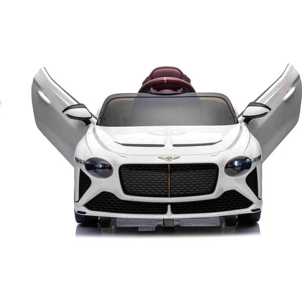 Voiture électrique Bentley Bacalar 12V, blanche, Portes s'ouvrant vers le haut, Télécommande 2.4 GHz