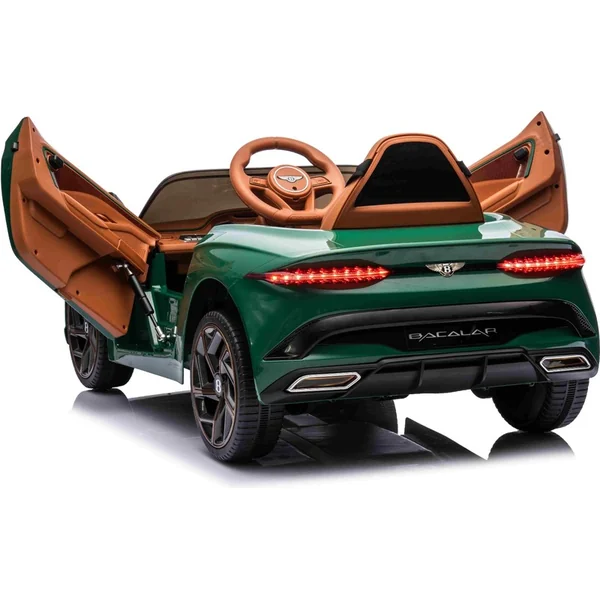 Voiture électrique Bentley Bacalar 12V, verte, Portes s'ouvrant vers le haut, Télécommande 2.4 GHz