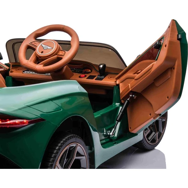 Voiture électrique Bentley Bacalar 12V, verte, Portes s'ouvrant vers le haut, Télécommande 2.4 GHz