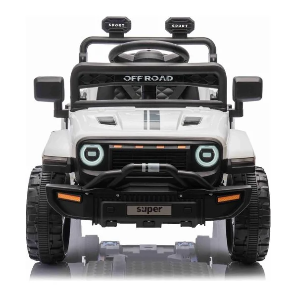 Voiture électrique OFFROAD NEW à propulsion arrière, blanche, Batterie au lithium