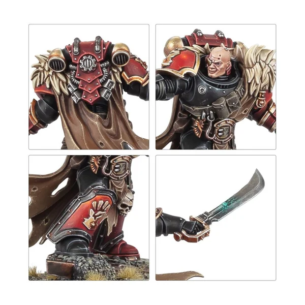 W40k - Space Marines du Chaos - Capitaine-écumeur Red Corsair