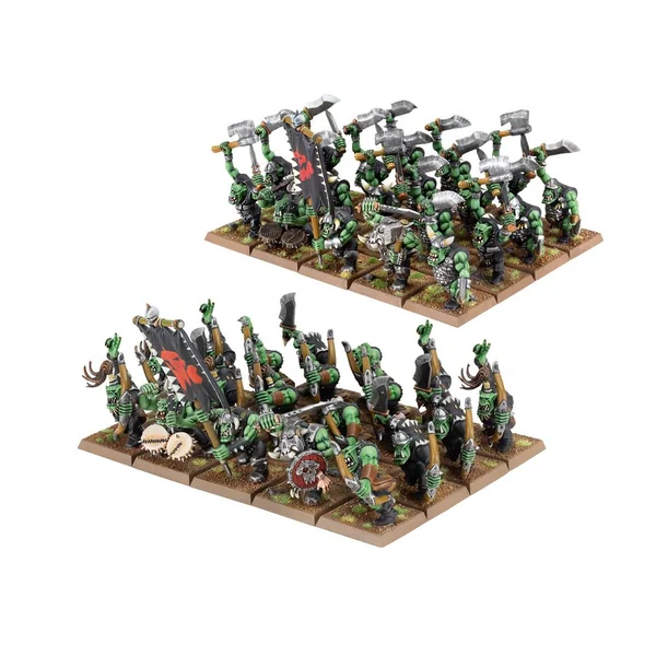 Warhammer - The Old World : Tribus des Orques & Gobelins - Bande de Boyz Orques et de Flech' Boyz Orques