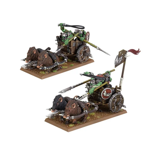 Warhammer - The Old World : Tribus des Orques & Gobelins - Chars à Sangliers Orques