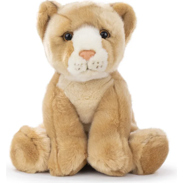 WILD LIFE Lionceau jouet en peluche réaliste 28cm