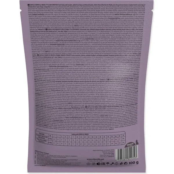 Échantillon ELBEVILLE senior Toutes Races Dinde Fraîche Fit & Slim Condition 100g