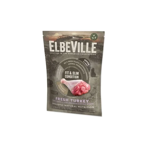 Échantillon ELBEVILLE senior Toutes Races Dinde Fraîche Fit & Slim Condition 100g